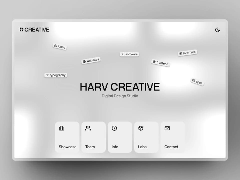 harv creative agency template - web view